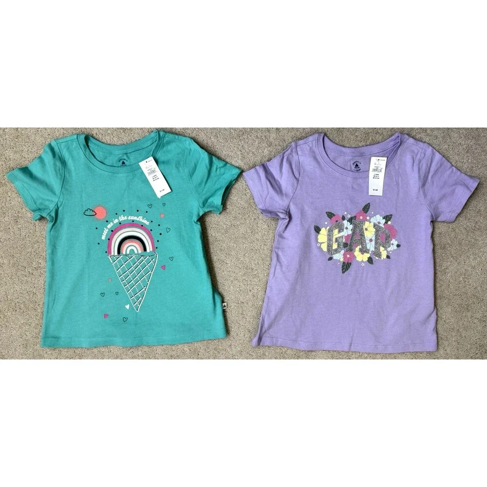 BabyGap Girls 4 Brannan’s Favorites Tshirt Bundle 100% Cotton